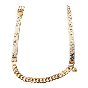 Victoria Emerson Leather/Chain Choker